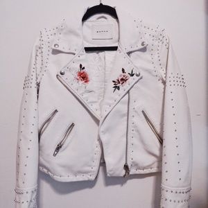 BLANK NYC Studded and Embroidered Vegan Leather